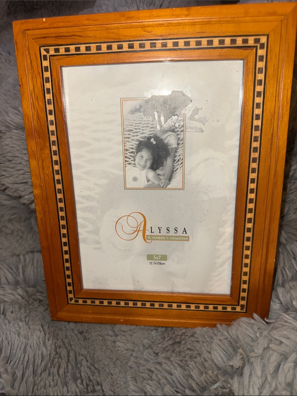 Alyssa Honey Oak Picture Frame - Warm Orange Wood Finish - 5x7